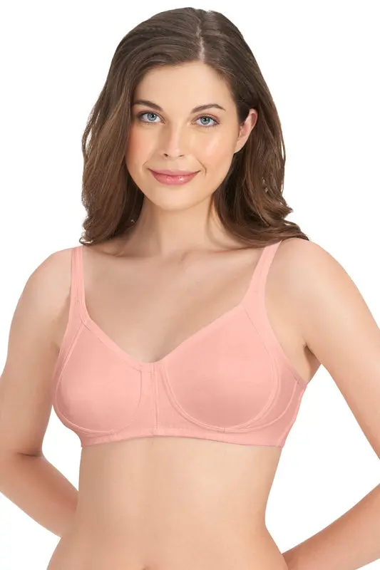  Amante-Cool Contour Non-padded Non-wired Support Bra-Impatiens-Pink