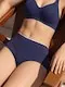 Van Heusen Women Deep Sea Navy Solid Anti Bacterial Moisture Wicking Boyshorts