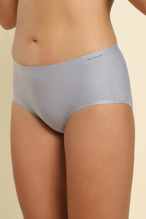 Van Heusen Women Quick Silver Solid No Visible Panty Line Easy Stain Release Gusset Invisilite Hipster Panty