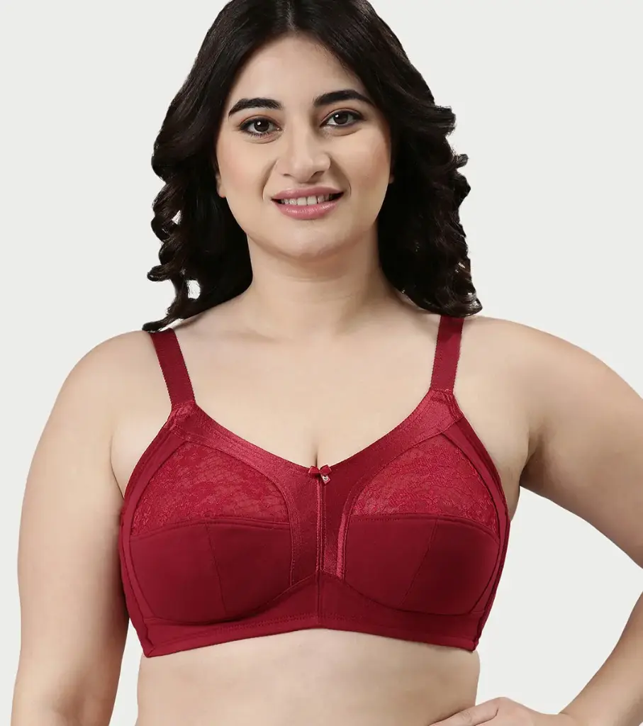 Enamor-M-Frame Side Shaper Panel Women's Cotton Everyday Bra - Non Padded, Wirefree, Full Coverage-Masai