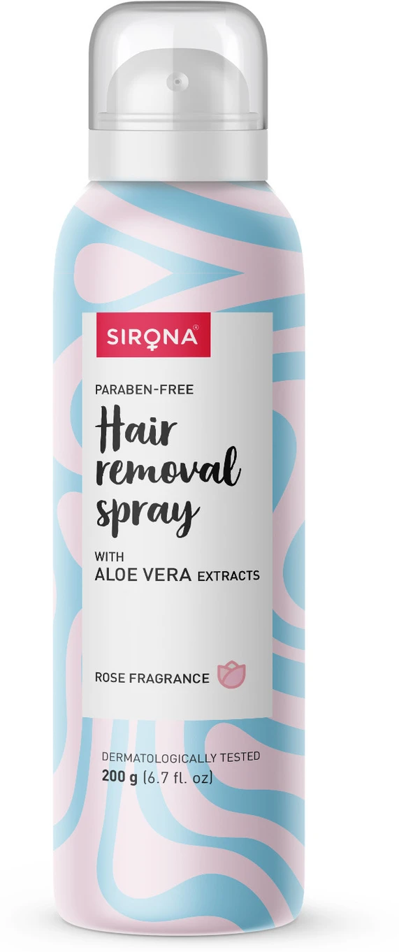 Sirona-Hair Removal Spray with Aloe Vera & Rose Fragrance-200ml