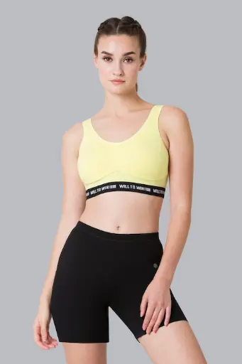 Van Heusen Proactive Women Sweet Yellow Anti Bacterial Wireless Sports Bra