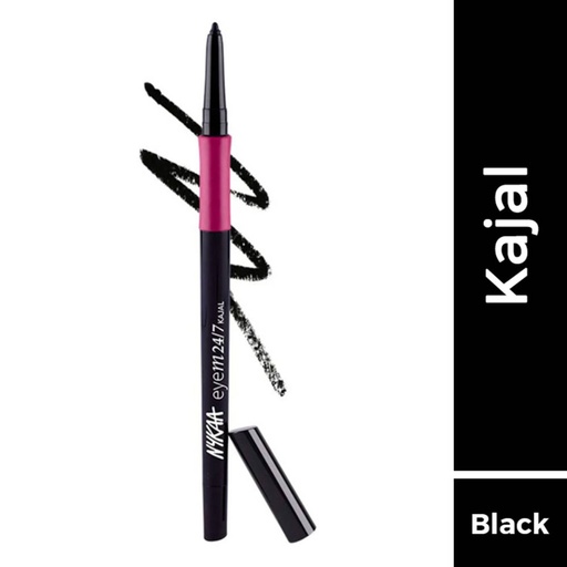 [Eyem 24X7] Nykaa-Eyem24/7 Smudge-proof Kajal Eyeliner -Ebony Soul 01 (Black)