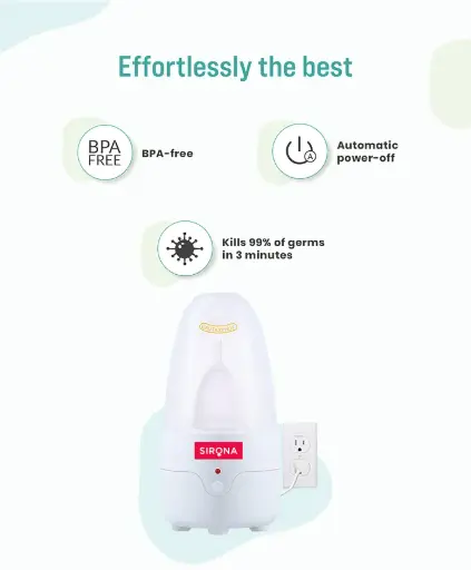 [Menstrual Cup Sterilizer] Sirona-Menstrual Cup Sterilizer, BPA Free, Kills 99% of Germs in 3 Minutes with Steam-1 Unit