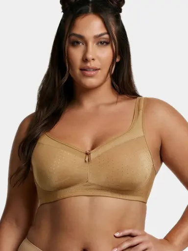 Enamor Hidden X-Frame and Smoothening Women's Full Support Everyday Bra - Jiggle control, Non Padded, Wirefree, Full Coverage 