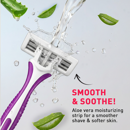 [sirona-razors-pack of 5] Sirona-Aloe Boost Twin Blade Disposable Razor-Pack of 5