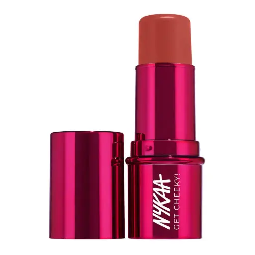 [BLUSH-ROSY RUSH] Nykaa-Cosmetics Get Cheeky Blush Stick - Rosy Rush