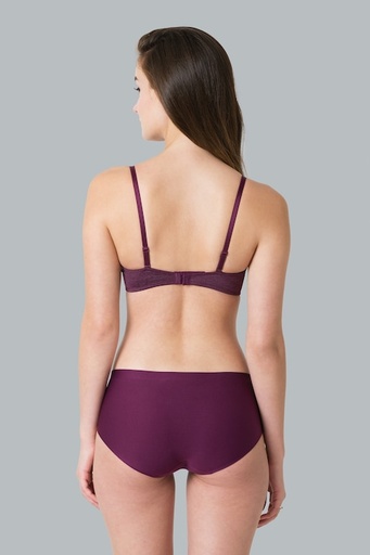 Van Heusen Women Pickled Beet Solid No Visible Panty Line Easy Stain Release Gusset Invisilite Hipster Panty