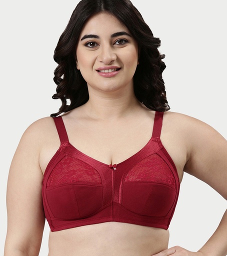 Enamor-M-Frame Side Shaper Panel Women's Cotton Everyday Bra - Non Padded, Wirefree, Full Coverage-Masai